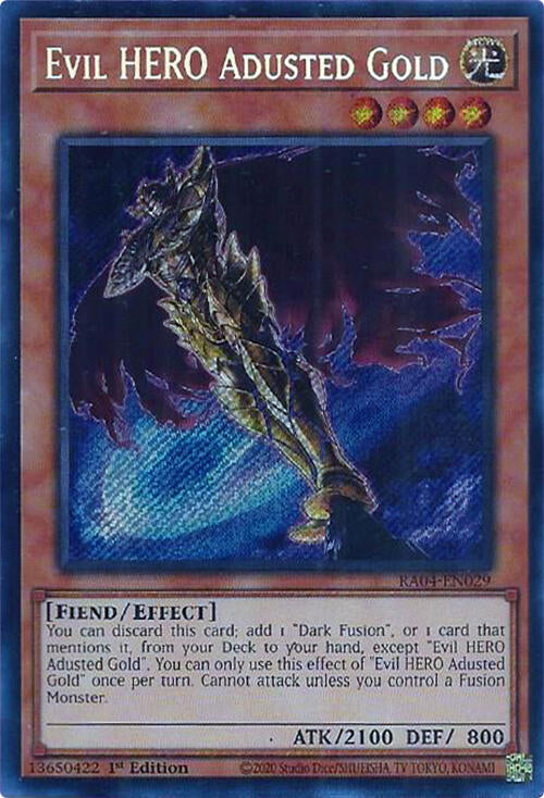 Evil HERO Adusted Gold (Secret Rare)