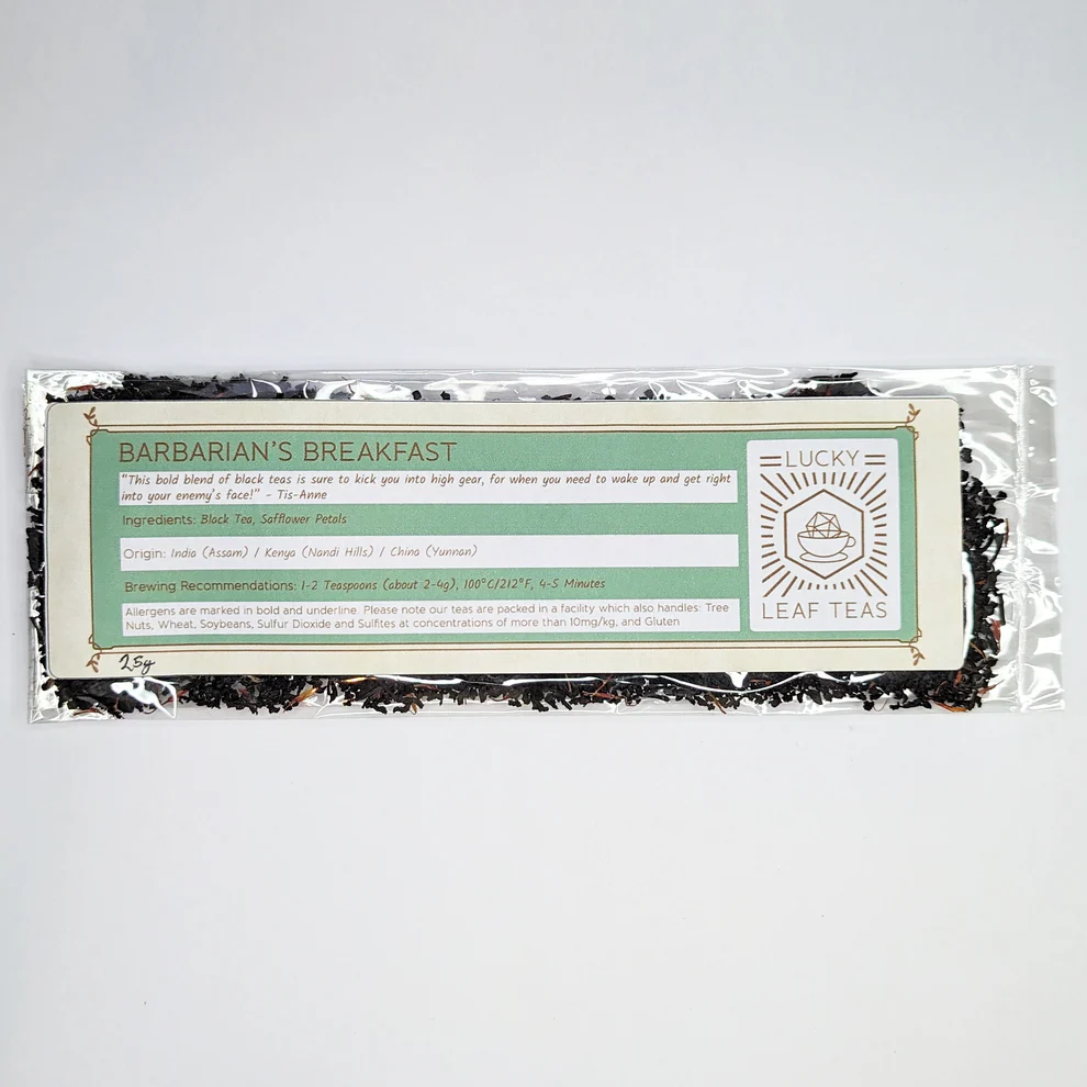 Lucky Leaf Teas Barbarian's Breakfast 25g Black Tea Blend