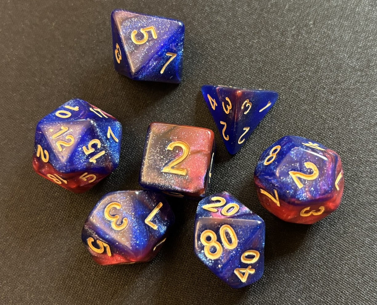 Galaxy Swirl Dice Set