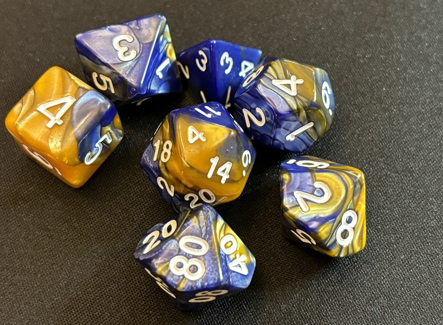 Iced Caramel Dice Set