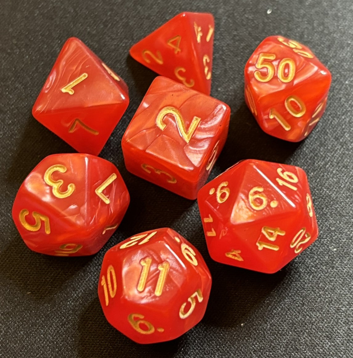 Royal Flames Dice Set
