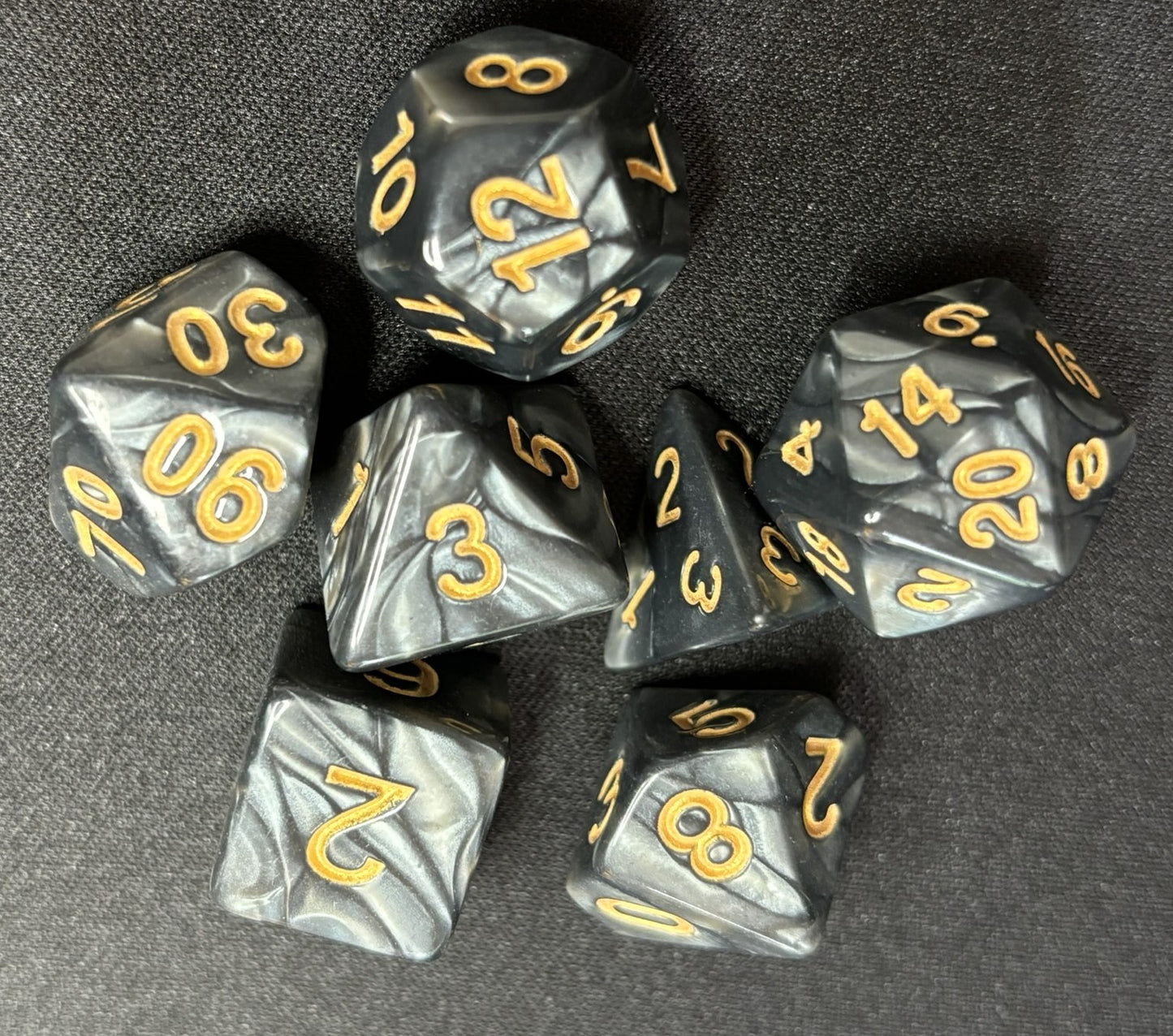 Onyx Dice Set