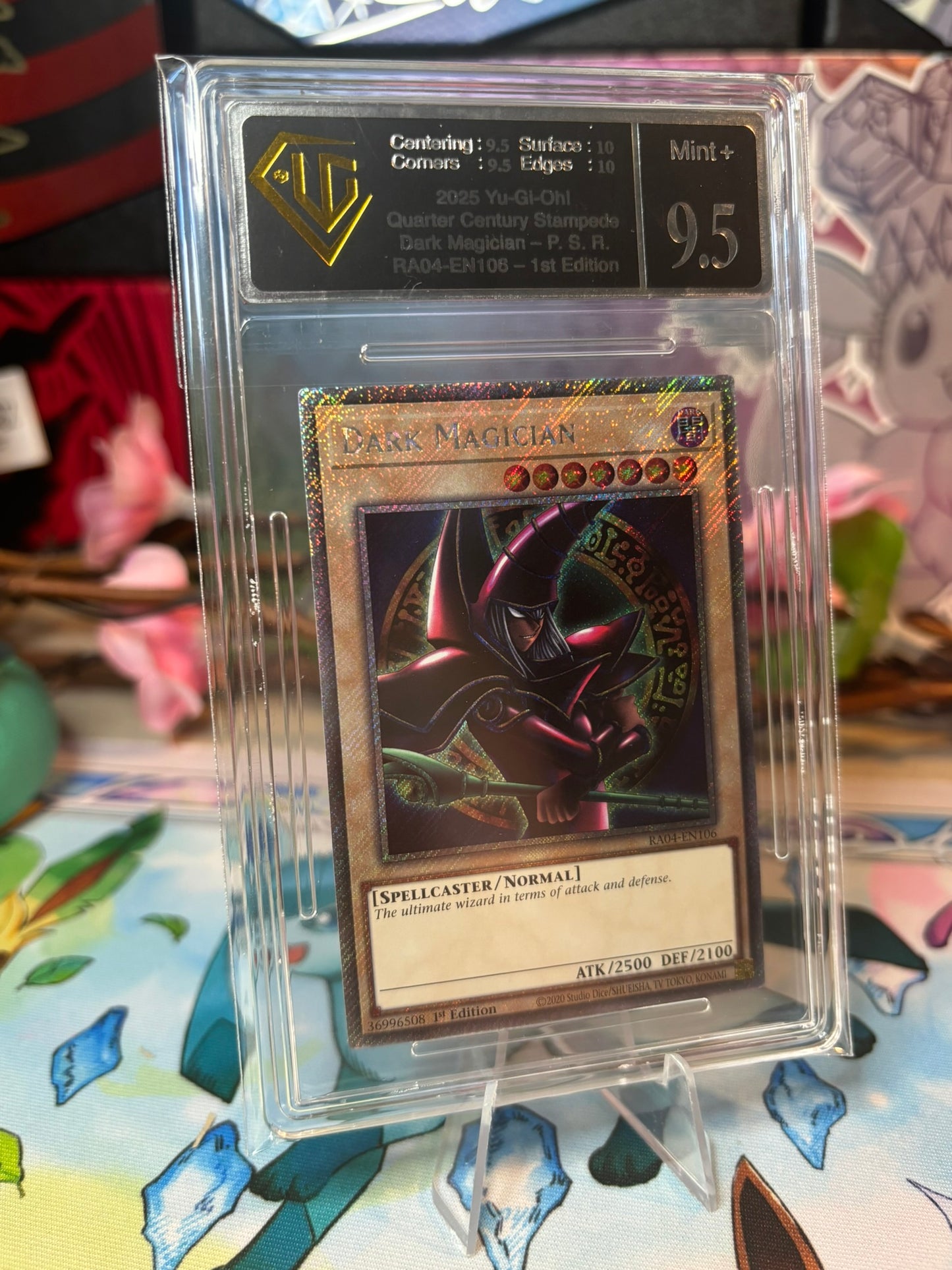 Yu-Gi-Oh! Dark Magician V5 RA04-EN106 Platinum Secret Rare UGC Graded 9.5