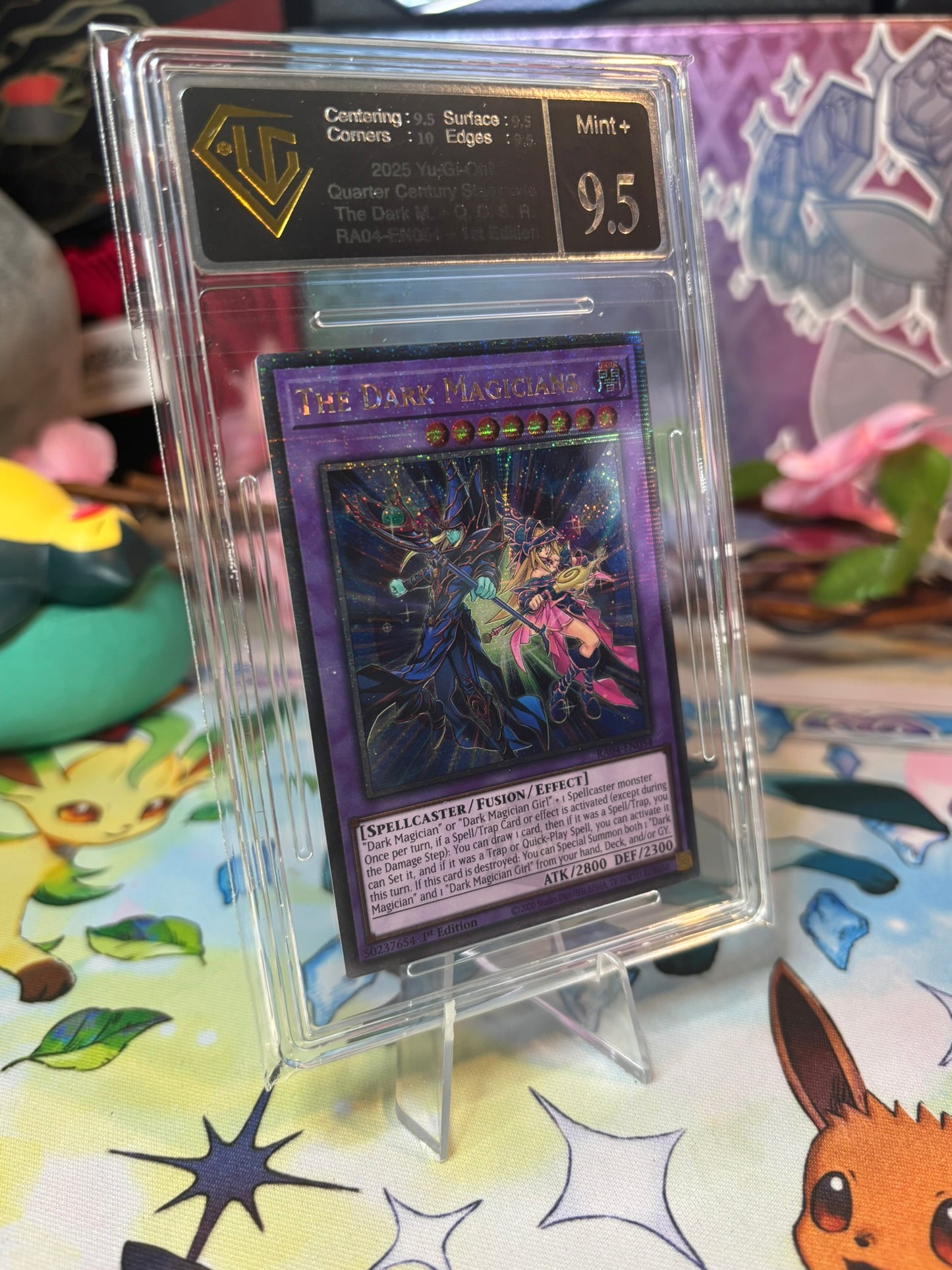 Yu-Gi-Oh! The Dark Magicians RA04-EN054 Quarter Century Secret Rare UGC Graded 9.5