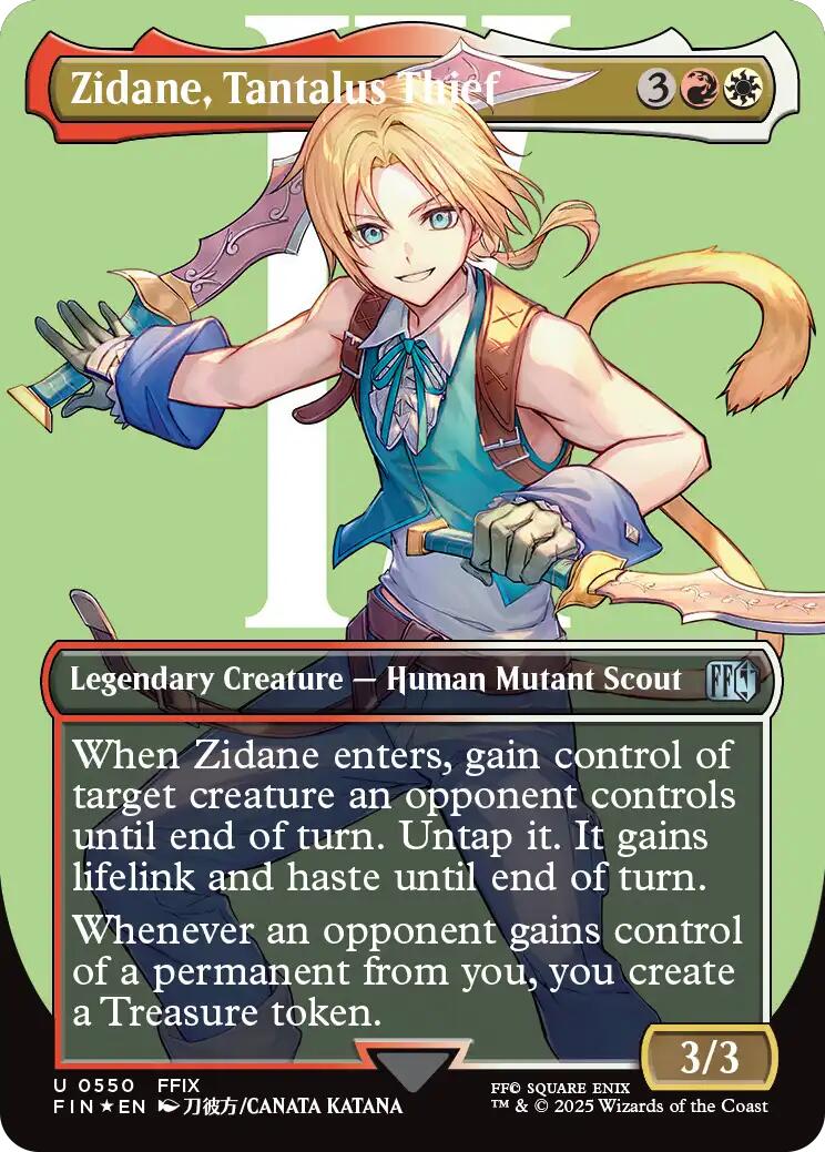 Zidane, Tantalus Thief (Borderless) (Surge Foil)