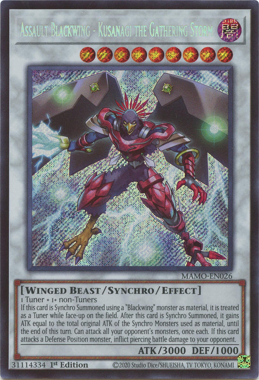Assault Blackwing - Kusanagi the Gathering Storm (Secret Rare)