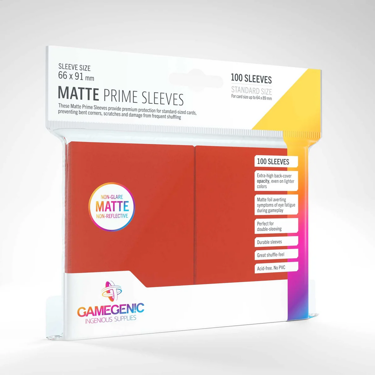 Gamegenic Matte Prime Sleeves 100ct Standard Size
