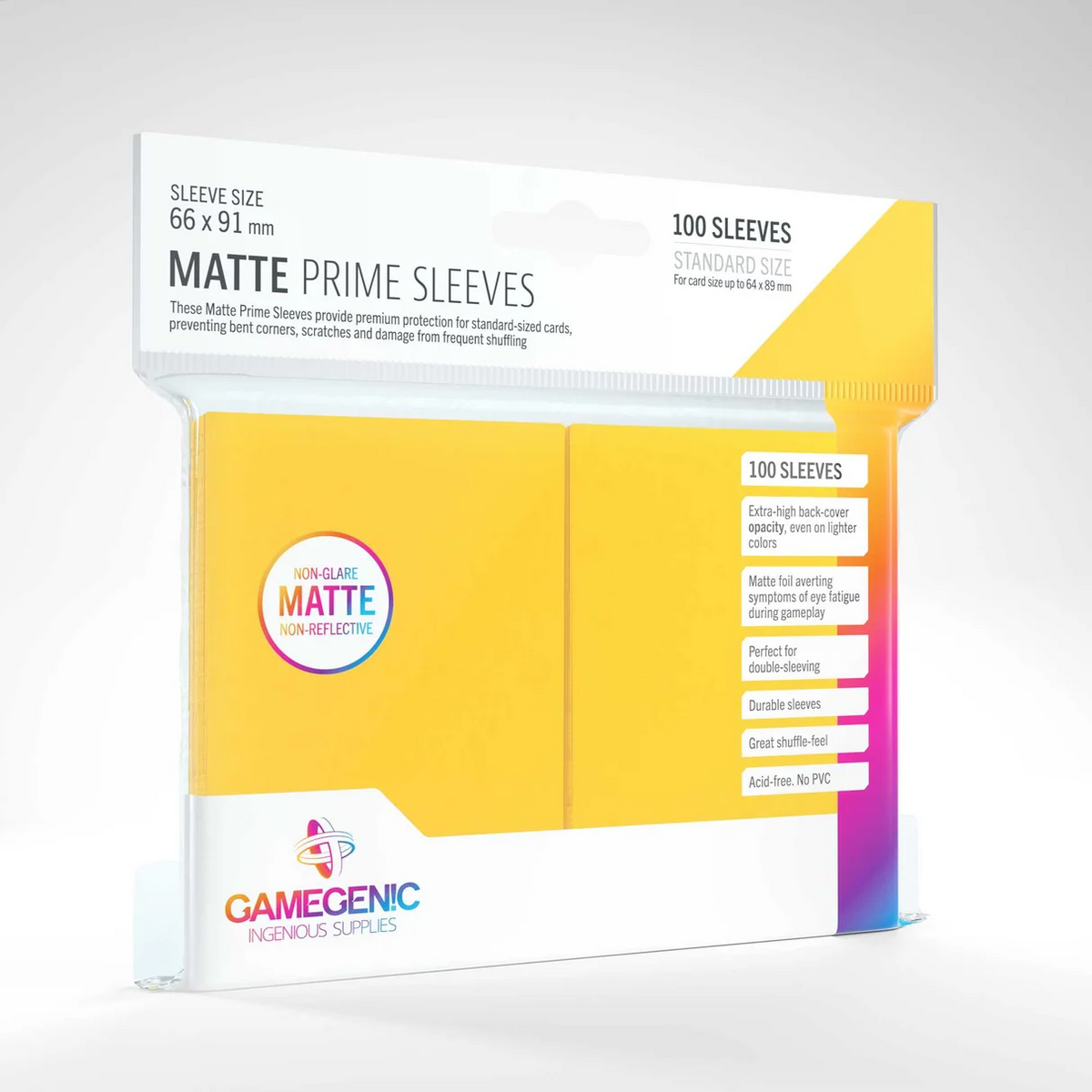 Gamegenic Matte Prime Sleeves 100ct Standard Size