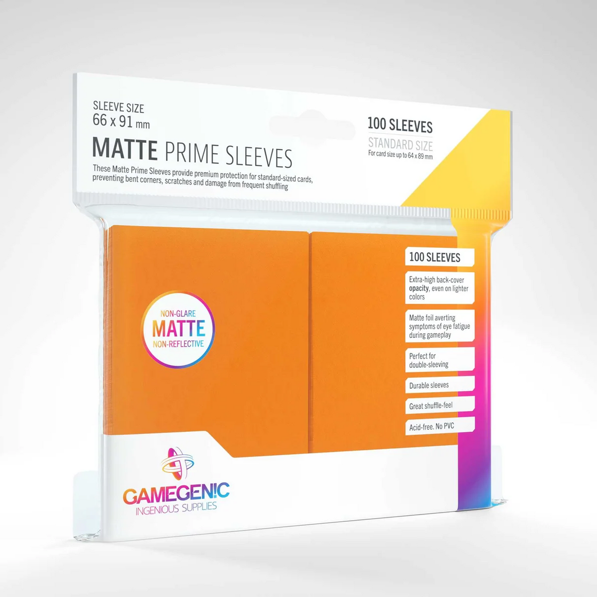 Gamegenic Matte Prime Sleeves 100ct Standard Size