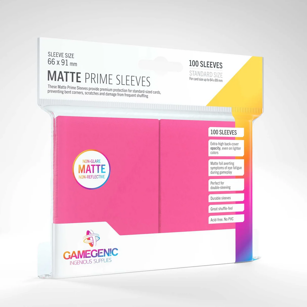 Gamegenic Matte Prime Sleeves 100ct Standard Size
