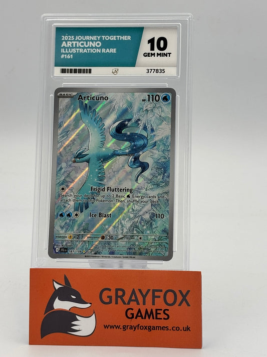 Pokemon Articuno 161/159 ACE 10 Graded Journey Together
