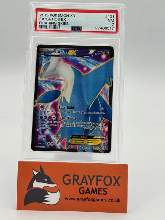Pokemon XY Latios Ex 101/108 PSA 7 Roaring Skies 2015