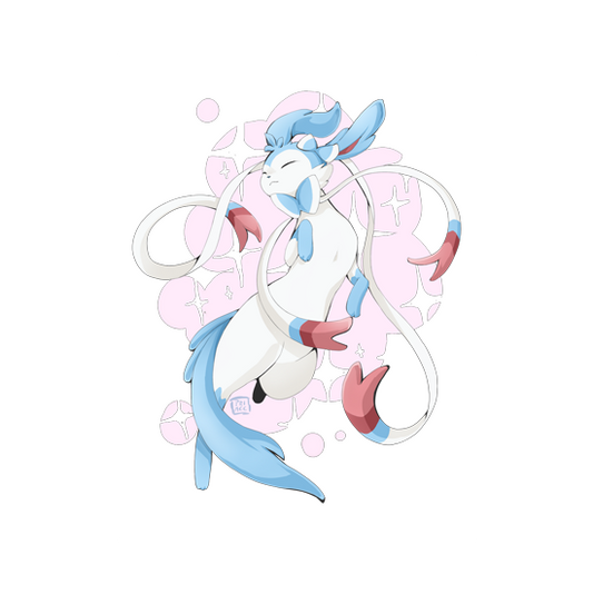 Prince Lowell Pokemon Shiny Sylveon Print V2 (A4)