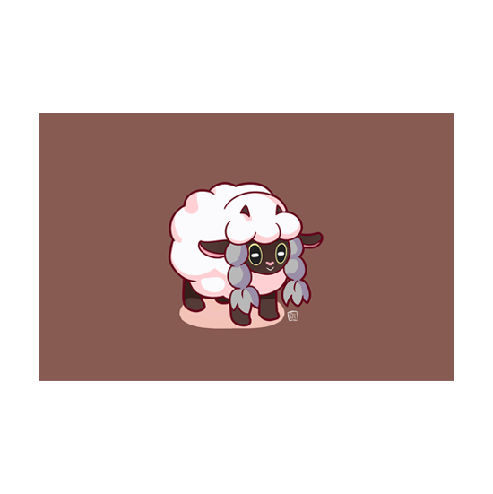 Prince Lowell Pokemon Wooloo Print (A5)